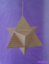 Merkaba en Dodecahedron van hout